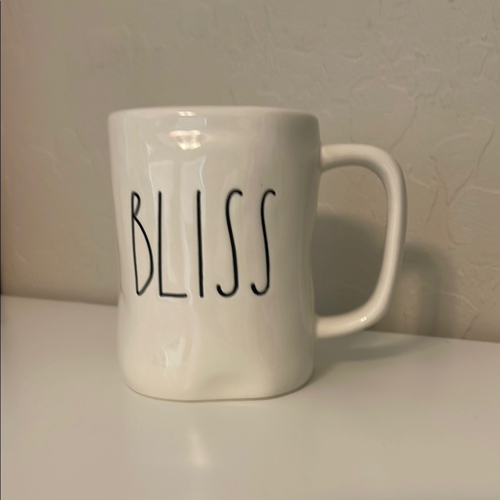Rae Dunn White Ceramic Dining Mugs